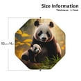 thumbnail image 2 of Fuzoiu Forest Panda Print Leather Coasters Set,Drink Coasters Set of 4,for Tabletop Protection, Durable PVC Coasters,Home Décor and Housewarming Gift-Octagon, 2 of 6