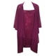 thumbnail image 4 of Minnieouse Vestido de lentejuelas Cárdigan de piezas Faldas largas de encaje Piel atractiva Cierre Hermoso conjunto Elasticidad Ropa de citas Vestidos Púrpura/S, 4 of 6