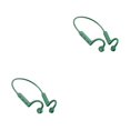 thumbnail image 1 of Sidaley auricular de conducción ósea de plástico 110mah hifi estéreo envolvente inalámbrico compatible con bluetooth 5.1 auriculares de Verde 2piezas, 1 of 6