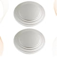 thumbnail image 1 of HAMPPLIES 8 Pcs Planches à Gâteau Rondes Argentées pour Desserts Élégants, 1 of 4
