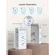 thumbnail image 2 of Guante extensor Smart Plug Outlet con 2 enchufes y 2 puertos USB, 2 of 9