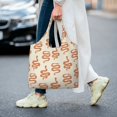 thumbnail image 5 of Xecao's Hand Drawn Snake Canvas Tote Bag is a versatile choice for women, serving as a stylish beach bag, shopping bag,and reusable grocery bag., 5 of 5