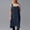 F-716Blue, variant on ZHOGXU Women's Dress Sleeveless Suspender Solid Color Fashion Comfortable Loose Fit Linen Pinafore With Pockets For Casual Daily Wear,Blue,L