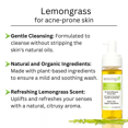 thumbnail image 5 of Kosmatology® Lemongrass Organic Foaming Face Wash – 6 fl oz | Natural Acne Treatment for Oily & Rosacea-Prone Skin | Gentle Cleanser with Rosemary & Lavender | Vegan & Cruelty-Free, 5 of 10