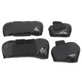 thumbnail image 3 of 4 protectores de tendón para caballos, ajustables, para patas delanteras y traseras, para entrenamiento y saltos, color negro, talla XL, 3 of 14