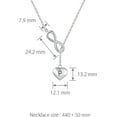 thumbnail image 3 of HSHDLDF Collier Symbole Infini Cœur Intial A-Z pour Femmes Collier Ras du Cou Bijoux en Acier Inoxydable, 3 of 4