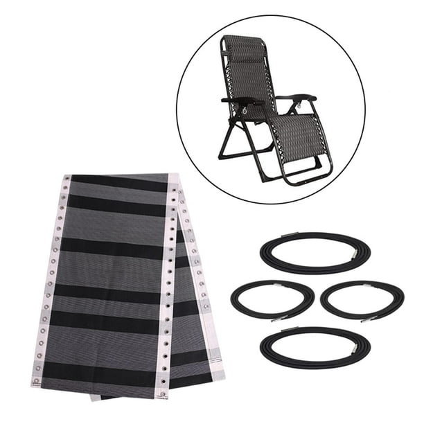 Tela de repuesto para sillón reclinable, repuesto de silla transpirable, sillón de , sillón reclinable , Negro Negro Gris + Cuerda