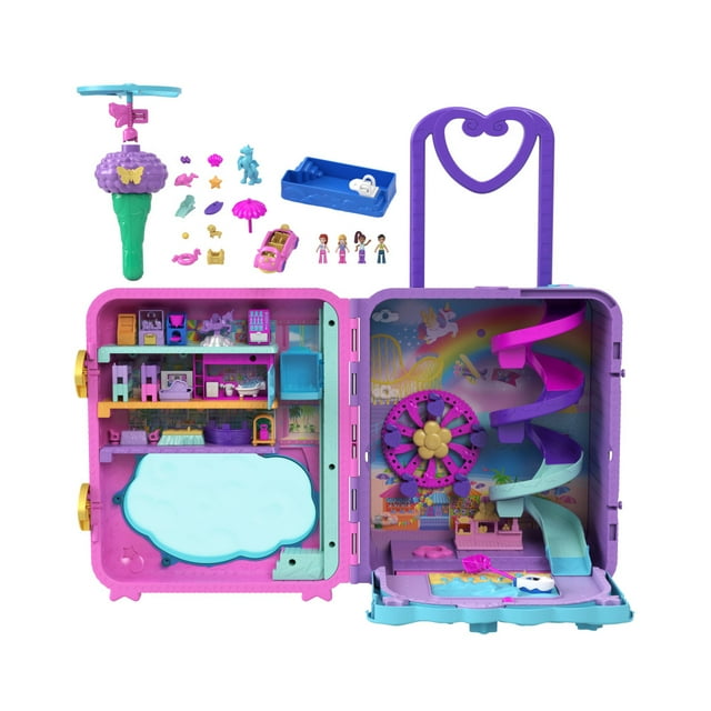 Set de Juego Mattel Polly Pocket Pollyville Resort Roll Away