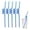 Dark Blue, variant on Reusable Spiral Straws, Fun Crazy Loop Drinking Straws for Boys Birthday Party Supplies BPA Free Multi Color Plastic Straws for Juice Cocktails 5 Pack, Green