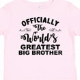 thumbnail image 4 of Inktastic Officially the World's Greatest Big Brother Boys Toddler T-Shirt, 4 of 5