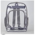 thumbnail image 2 of Clear Backpack for Stadium Approved Events, Multi Pocket Transparent Vinyl Bag with Mesh Bottle Holders, for Concerts Football Festivals Beach, Topliu, 2 of 6