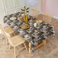 thumbnail image 3 of Multicolor Bigfoot and Checkerboard Pattern Rectangle Tablecloth 60"x102",Waterproof Polyester Rectangle Table Cloth, Wipeable Spillproof Polyester Tablecloth for Dining, Camping, Indoor and Outdoor, 3 of 6