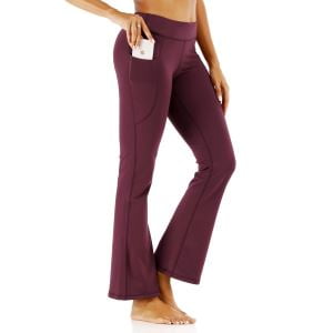 Dasuy Bootcut Yoga Pants for Women High Waist Workout Leggings Tummy Control Running Long Bootleg Flare Pants Plus Size 
