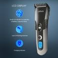thumbnail image 2 of Othos Electric Cordless Hair Clippers Haircut Machine Hair Cutting Tools Hair Trimmer Razor Kit for Men lithium battery operated chargeable guide comb with different length LCD display stand base, 2 of 7