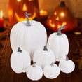 thumbnail image 3 of 7x Artificial Pumpkins Halloween Foam Crafts Fall Fireplace Decorative, 3 of 7