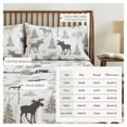 thumbnail image 4 of Great Bay Home Lodge Flannel Sheet Set - 100% Turkish Cotton - Double Brushed - King, Moose, 4 of 6