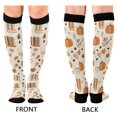 thumbnail image 4 of FORMRS Womens Knee High Socks Casual Long Thick Travel Daily Wear, 2 Pairs, Orange Fall Pumpkin, 4 of 6