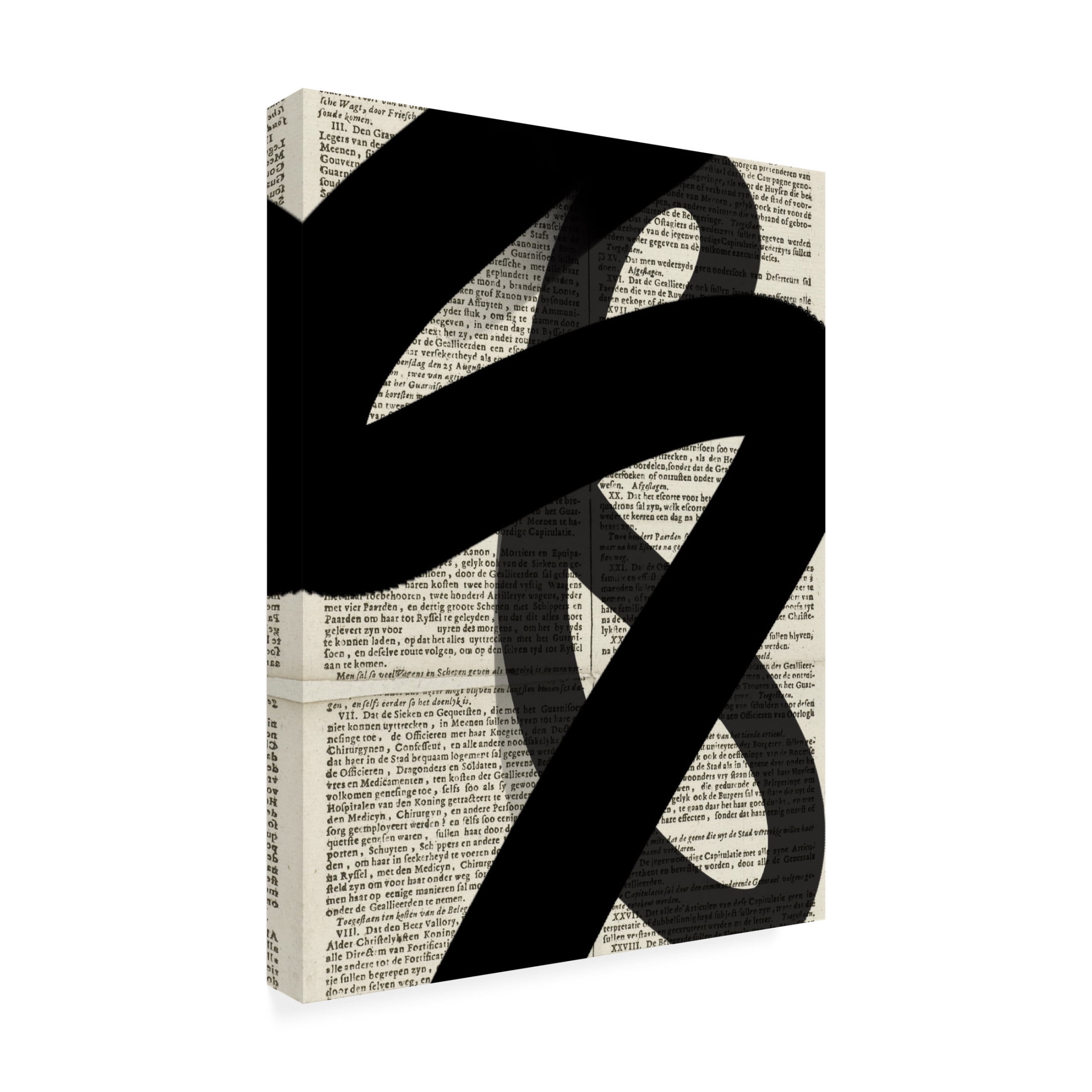 Trademark Fine Art Yopie Studio  Abstract Paper IV Canvas Wall Art