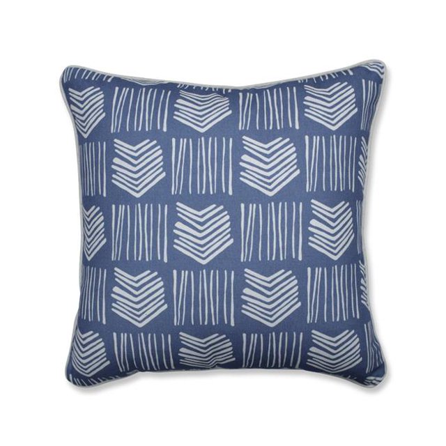Pillow Perfect 623559 Intérieur Pourquoile Port 18 Po Jeter Oreiller - Bleu