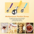 thumbnail image 4 of Ice Cream Scoop with Trigger Cookie Scoops Set of Portion Scoop / Stainless Steel Cupcake Measuring Scoop for Cookie Dough Cupcake Batter Ice Cream ( oz + oz + . oz), 4 of 7