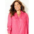 thumbnail image 4 of Catherines Women's Plus Size Petite Modern Camp Shirt, 4 of 5