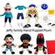 thumbnail image 2 of Marionetas de mano de Jeffy, divertido muñeco de peluche de dinosaurio Billy Black con palanca de control, muñeco de peluche suave para fiestas de programas de entrevistas, 2 of 5