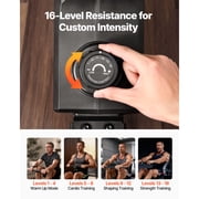 KFFKFF Magnetic Rowing Machine with 16 Adjustable Resistance Levels, Foldable Design for Home Use, 350 lbs Capacity, Smooth Pulley System, Bluetooth App Integration, and LCD Display