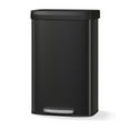thumbnail image 1 of BeesClover 80L Metal Recycling Bin for Kitchen, Stainless Steel Trash Bin with Soft Close Plastic Lid and Rear Handle, 1 of 7