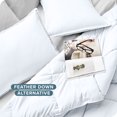 thumbnail image 4 of Ensemble de Couette Alternative - 2 Pcs - Toutes Saisons - Simple/Simple-TG, Blanc, 4 of 8