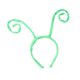 thumbnail image 5 of Diadema con antenas de animales, banda elástica para el cabello con dibujos animados para mujeres y niños, ideal para fiestas. Verde, 5 of 9