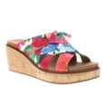 thumbnail image 2 of Corkys Womens Bowdacious Floral Wedge  Casual Shoes, 2 of 5