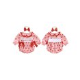 thumbnail image 2 of BemeyourBBs Baby Girl Valentine's Day Outfit Daddy's Girl Bubble Romper Heart Long Sleeve Bodysuit Bow Headband Newborn Spring Clothes, 2 of 9