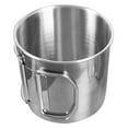 thumbnail image 2 of Stainless Steel Camping Cup with Foldable Handle with Durable Metal Water Cup for Hiking and Camping, 2 of 7