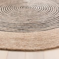 thumbnail image 3 of SAFAVIEH Braided Lars Geometric Reversible Area Rug, Beige/Black, 3' x 3' Round, 3 of 12