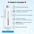 thumbnail image 4 of Smartbottle Large Reusable Water Bottle, Orange, 1000ml / 1L, 2-Pack, 4 of 6