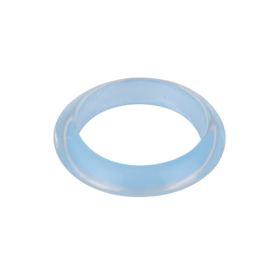 Time and Tru Light Blue Pearlized Acrylic Bangle Bracelet
