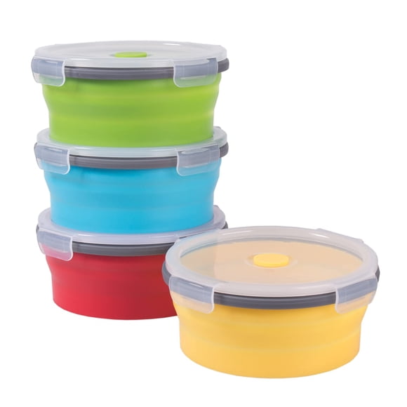 Recipientes de almacenamiento de alimentos Annaklin plegables de 800 ml (juego de 4)