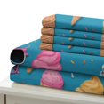 thumbnail image 5 of 3D Ice Cream Printed Comforter Cover Set Children Adult Unique Design Bedding Set Bedroom Decor,King (90"x104"), 5 of 5