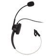 thumbnail image 1 of 2.5mm Business Headset, Convenient Sturdy Black Flexible Headband H360-2.5MV Single Ear Headset With Volume Adjustment Mic Mute For Conference Call, 1 of 8