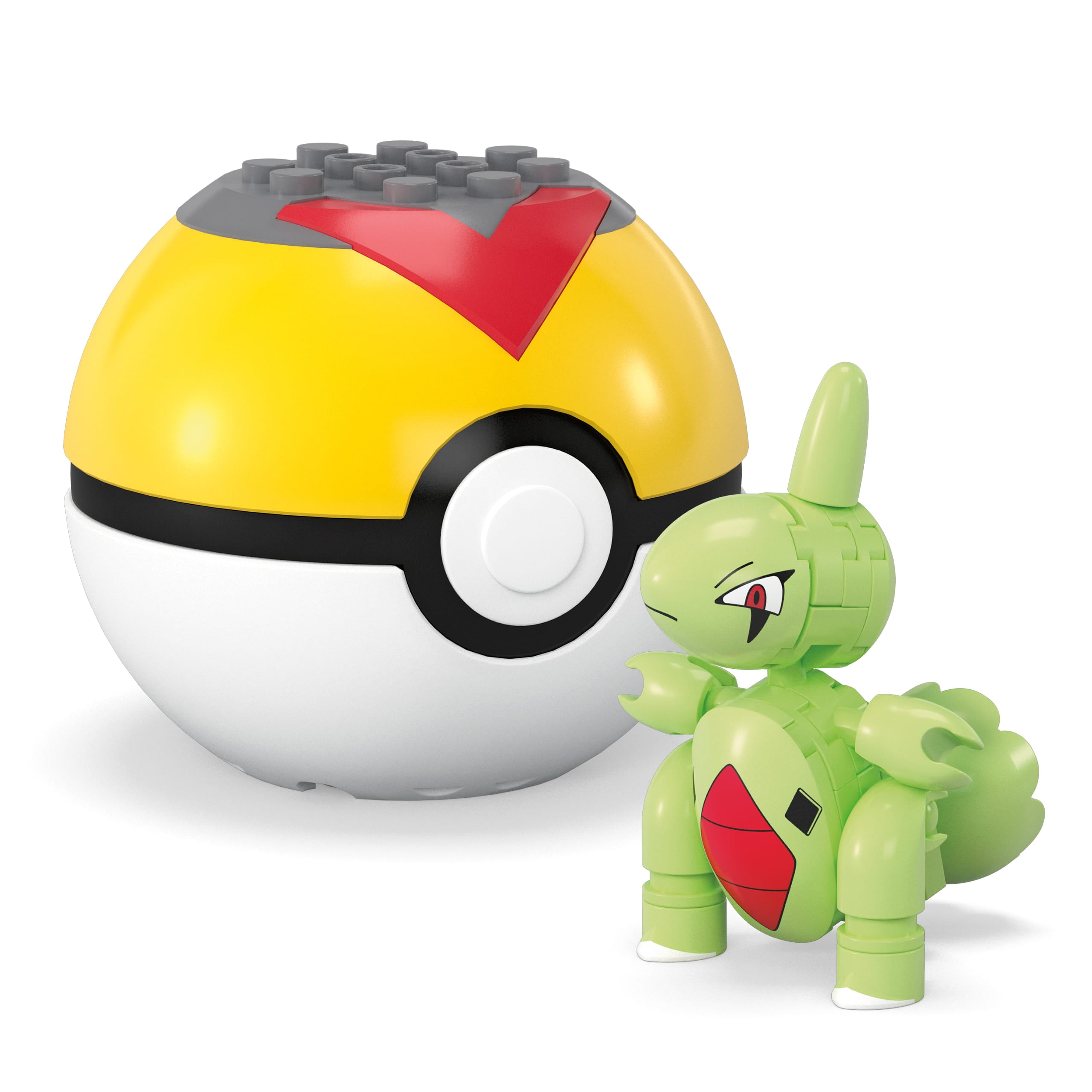 MEGA Pokémon Larvitar Building Toy Kit, Poseable Action Figure with Poké Ball (29 Pieces) for Kids