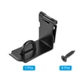 thumbnail image 3 of Unique Bargains 5 Inch Padlock Latch, Stainless Steel 90 Degree Security Padlock Hasp Lock Latch, Black, 3 of 6