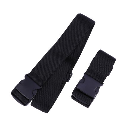 NICEXMAS 2Pcs Black Heavy Duty Utility Strap for Outdoor and Daily Use with Quick Release Buckle