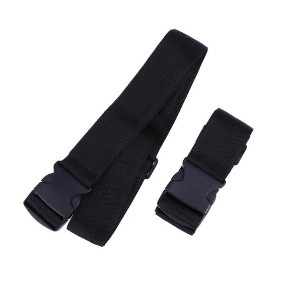 NICEXMAS 2Pcs Black Heavy Duty Utility Strap for Outdoor and Daily Use with Quick Release Buckle