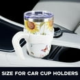 thumbnail image 6 of Sunflower 40 Oz Tumbler with Handle and Straw,Bee Butterfly Floral Big Stainless Steel Vacuum Insulated Tumbler Coffee Cup Water Bottle Travel Mug,Sunflower Gifts for Women Decor Accessories,Yellow, 6 of 6