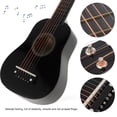 thumbnail image 3 of Guitarra acústica de 21 pulgadas, tamaño pequeño, portátil, de madera, para niños (negro), 3 of 5