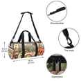 thumbnail image 5 of Dinosaur Large Capacity Sports Bag with Interior Zipper Pocket - Luggage, Basketball, Weekender, and Dance Use, 5 of 6