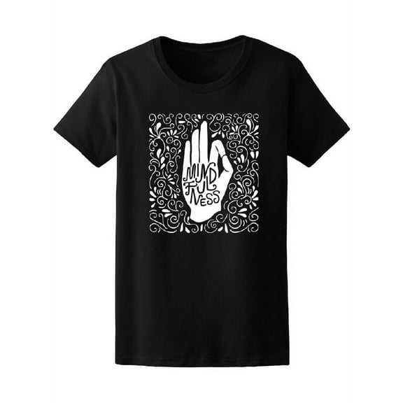 Mindfulness Hand Doodle T-Shirt Women -Image by Shutterstock, Female Medium