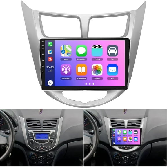 9" CarPlay Car Stereo For Hyundai Accent 2012-2017 Android 13 4 64GB GPS Radio