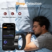 VOPOCO Smart Bracelet with 2 Bands, Sleep Detection Bracelet with Multiple Sport Modes, Pedometer Smart Bracelet for Women Men Android iOS
