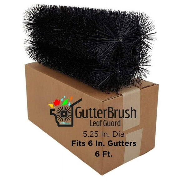 Gutter Filters or Downspout Filters By GutterBrush - 4 Pieces - Prevent Gutter Clogs - Reduce Gutter Cleaning - Protects 6 Inch Gutters - Water Flows While Leaves Are Filtered Out